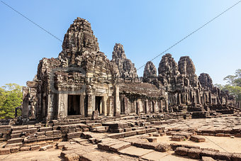 Bayon temple at Angkor Thom, Siem Reap, Cambodia.