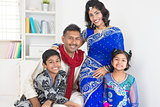 Portrait of happy Indian family