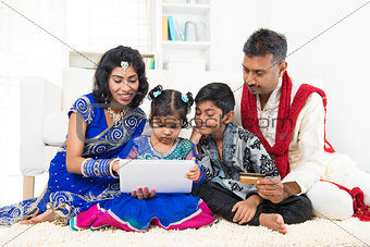 Indian family online shopping