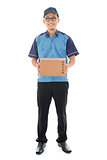 Asian delivery person
