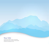 Vector Mont Blanc background
