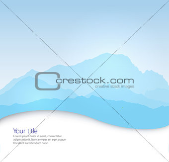 Vector Mont Blanc background