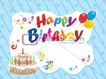 abstract happy birthday background