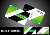 abstract green business card template