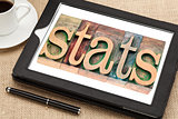 stats (statistics)  in wood type