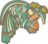 Mayan Warrior Head