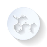Chemical formula flat icon