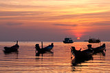 Boats during the sunset, Thailand