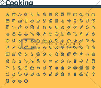 Cooking icon set