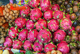 Dragon fruit on market