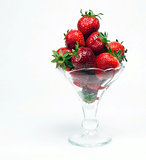 Berries Parfait Fresh Strawberries Food Fruit in Glass