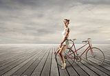 Girl with a Bike