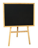 Small empty black wooden blackboard