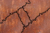 abstract rusty metal pattern