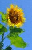 Sunflower decorative. Floral background