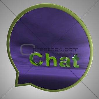 Chat 3D icon