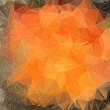 Abstract orange background with triangles 