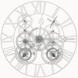 Transparent clock mechanism