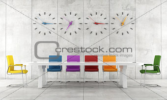 Colorful conference room