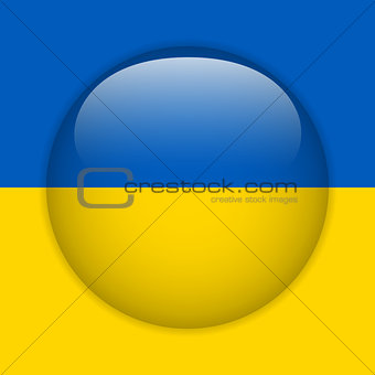 Ukraine Flag Glossy Button