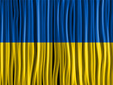 Ukraine Flag Wave Fabric Texture Background