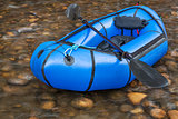 packraft with a paddle