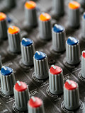 Recording studio mixer knobs