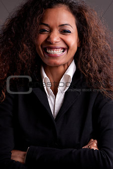 Beautiful businesswoman smiling