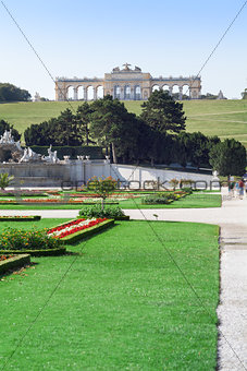 Gardens at the Schonbrunn Palace in Vienna, Austria
