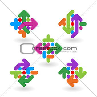 Logo design abstract elements
