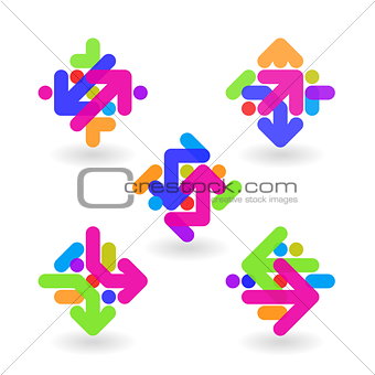 Logo design abstract elements