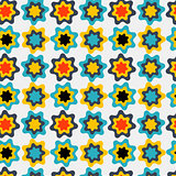 Flower Leaves Seamless Pattern Background