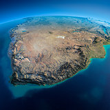 Detailed Earth. South Africa