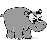 Cartoon hippo