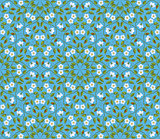 Abstract seamless floral pattern. Retro background