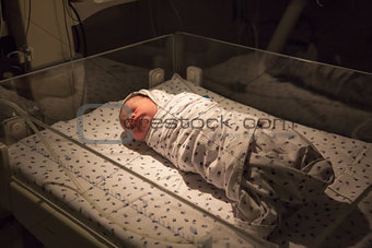 Newborn baby at ICU