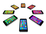 Smartphones Colors Set 