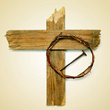 Holy Cross, crown of thorns and nail