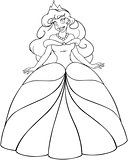 African Princess Coloring Page