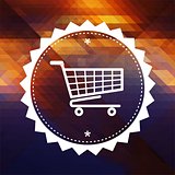 Shopping Concept on Triangle Background.