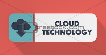 Cloud Technology Concept in Flat Design.