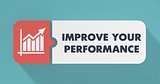 Improve Your Performance Concept in Flat Design.
