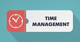 Time Management Concept in Flat Design.