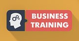 Business Training Concept in Flat Design.