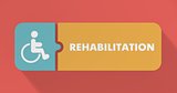Rehabilitation Concept in Flat Design.