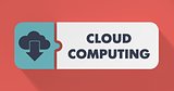 Cloud Computing Concept in Flat Design.