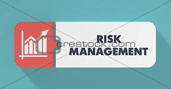 Risk Management Concept in Flat Design.
