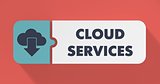 Cloud Services Concept in Flat Design.