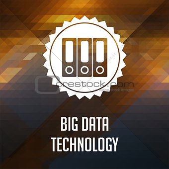 Big Data Technology on Triangle Background.