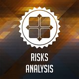 Risk Analysis Concept on Triangle Background.